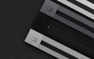 Modern track power socket with multiple outlets and USB ports, providing flexible and efficient power management for homes and offices, mounted on a sleek aluminum track for organized connectivity